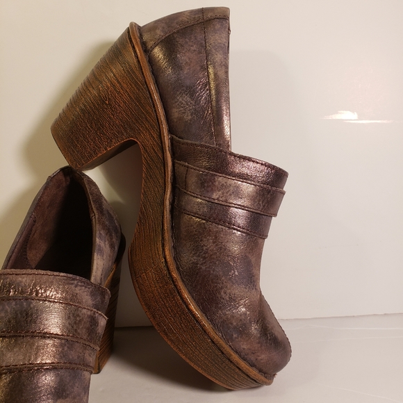 Born Womens Haddon Metallica Gray Mules 8M - Picture 10 of 15